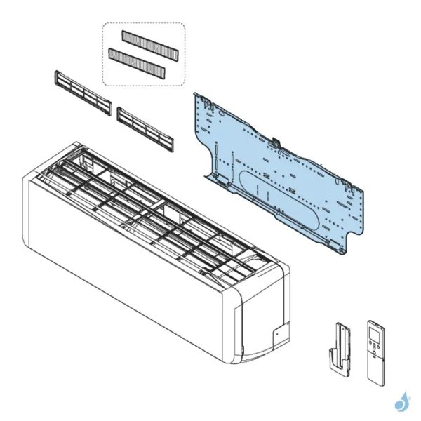 Support Mural pour climatisation Atlantic Fujitsu KMTB KGTB Réf. 897527