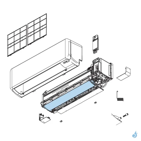 Volet pour climatisation Atlantic Fujitsu KMTB KGTB Réf. 897535