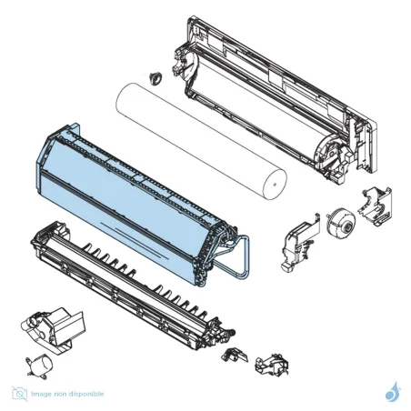 Évaporateur Complet pour climatisation Atlantic Fujitsu ASYG07/09/12KMT Réf. 897544