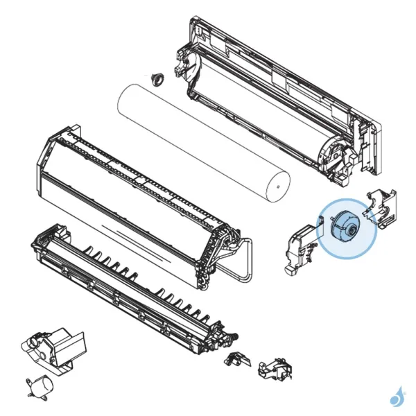 Moteur Ventilation pour climatisation Atlantic Fujitsu ASYG14KMT Réf. 897646
