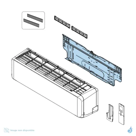 Support Mural pour climatisation Atlantic Fujitsu ASYG18-24KMTB Réf. 897888