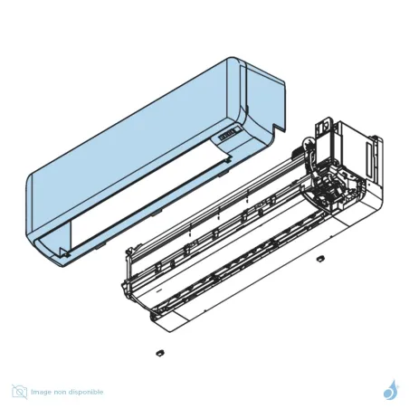 Corps Avant Complet pour climatisation Atlantic Fujitsu ASYG18-24KMT Réf. 897925