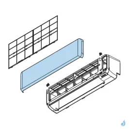 Grille Admission pour climatisation Atlantic Fujitsu ASYG18-24KMTB Réf. 897926 2