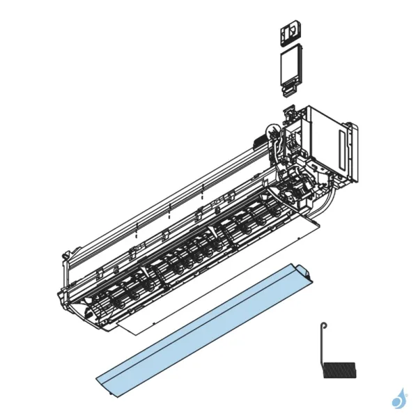 Volet pour climatisation Atlantic Fujitsu ASYG18-24KMTB Réf. 897884