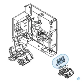 Platine IR pour climatisation Atlantic Fujitsu ASYG18-24KMTB Réf. 897736 2