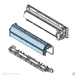 Évaporateur pour climatisation Atlantic Fujitsu ASYG18-24KMTB Réf. 897846