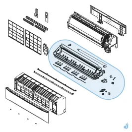 Bac à Condensats Complet pour climatisation Atlantic Fujitsu ASYG30-36KMT Réf. 892559 2