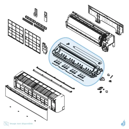 Bac à Condensats pour climatisation Atlantic Fujitsu ASYG30-36KMT Réf. 892560