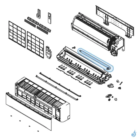 Tuyau de Condensats pour climatisation Atlantic Fujitsu ASYG30-36KMT Réf. 897189