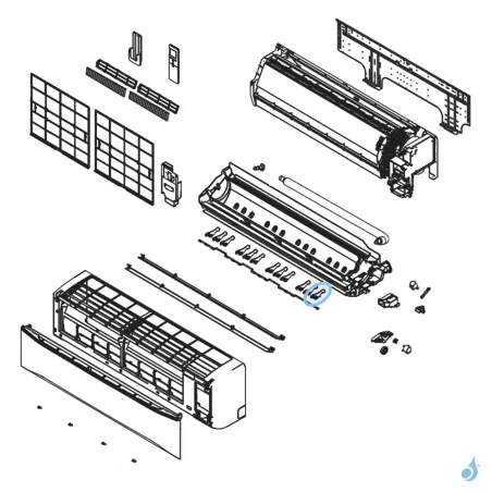 Volet pour climatisation Atlantic Fujitsu ASYG30-36KMT Réf. 892556