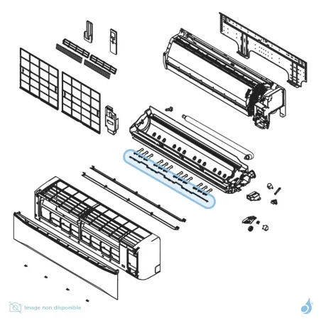 Cardan pour climatisation Atlantic Fujitsu ASYG30-36KMT Réf. 892557