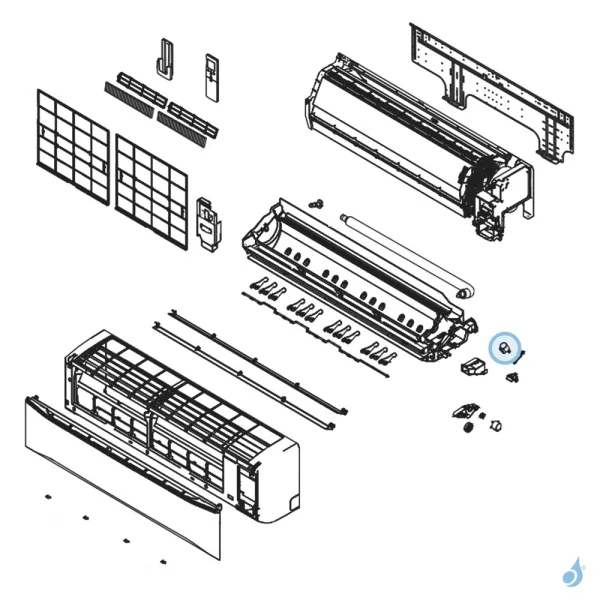 Moteur Volet pour climatisation Atlantic Fujitsu ASYG30-36KMT Réf. 897188