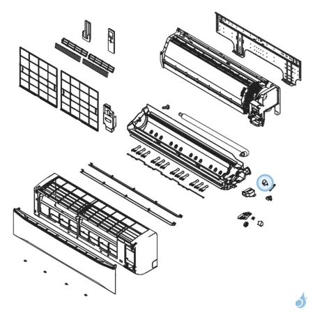 Moteur Volet pour climatisation Atlantic Fujitsu ASYG30-36KMT Réf. 897188