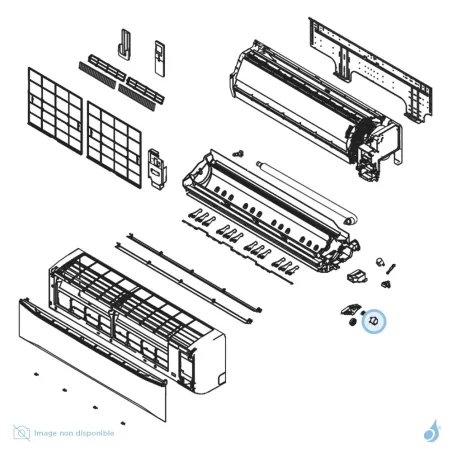 Moteur Volet pour climatisation Atlantic Fujitsu ASYG30-36KMT Réf. 897187