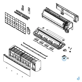 Engrenage Volet pour climatisation Atlantic Fujitsu ASYG30-36KMT Réf. 892554 2