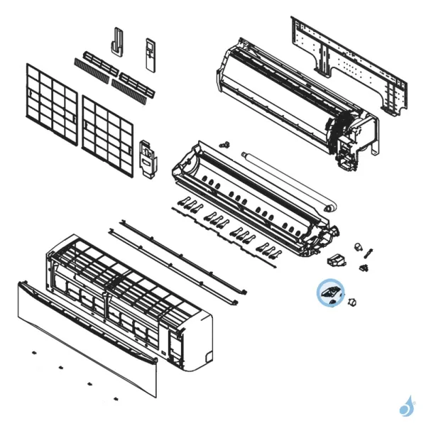 Engrenage A pour climatisation Atlantic Fujitsu ASYG30-36KMT Réf. 892558