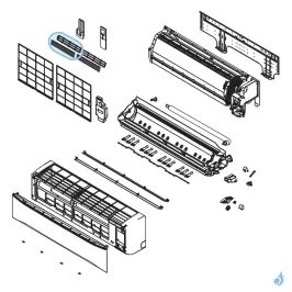 Jeu de 2 Filtres Électrostatique/Désodorisant pour climatisation Atlantic Fujitsu Réf. 898423 2
