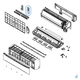 Télécommande IR pour climatiation Atlantic Fujitsu ASYG30-36KMT Réf. 892555 2