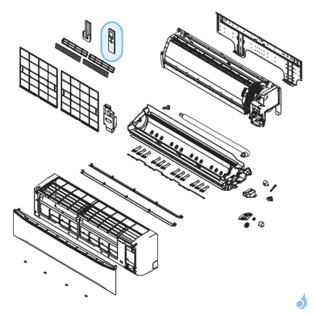 Télécommande IR pour climatiation Atlantic Fujitsu ASYG30-36KMT Réf. 892555