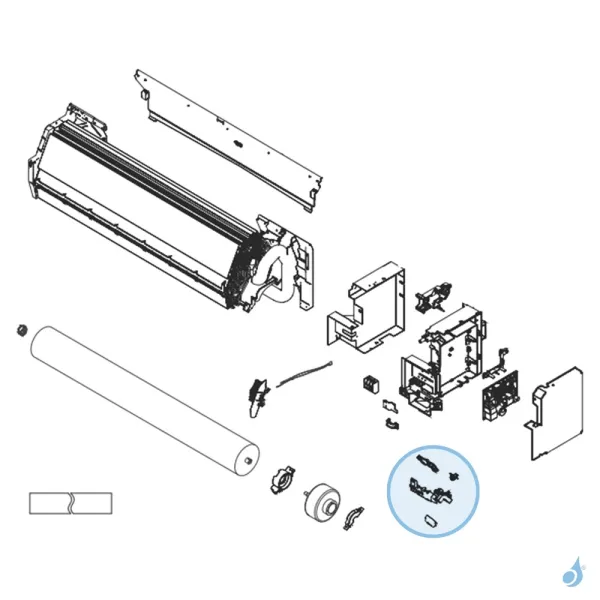 Ensemble IR pour climatisation Atlantic Fujitsu ASYG30-36KMT Réf. 892566
