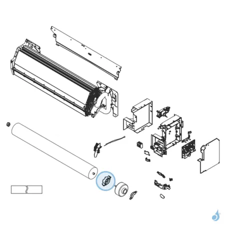 Capot Moteur pour climatisation Atlantic Fujitsu ASYG30-36KMT Réf. 906342