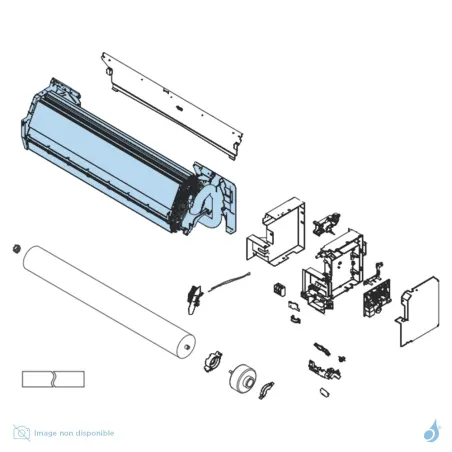 Évaporateur Complet pour climatisation Atlantic Fujitsu ASYG30-36KMT Réf. 892561