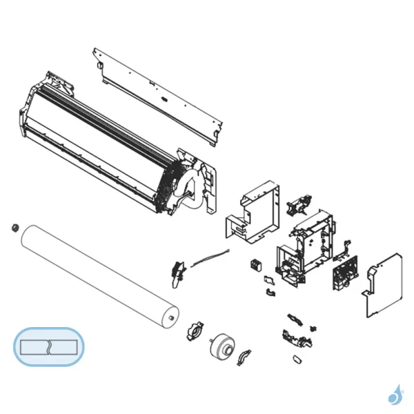 isolation (Vidange) - T pour climatisation Atlantic Fujitsu ASYG30-36KMT Réf. 906609