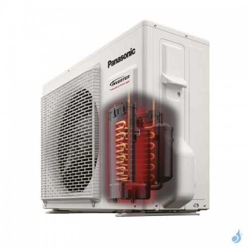 Climatiseur mono split PANASONIC 3.5kW CS-VZ12SKE + CU-VZ12SKE Heatcharge PAC air-air Réversible Silencieuse Spécial Chauffage
