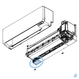 Cache inférieur gauche pour climatiseur Atlantic Fujitsu ASYG7-12KPC Réf. 897708 2