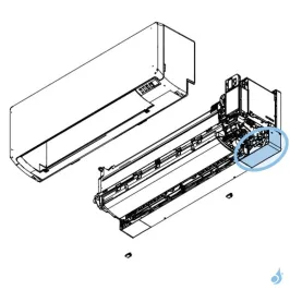 Cache inférieur droit pour climatiseur Atlantic Fujitsu ASYG7-12KPC Réf. 897709 2