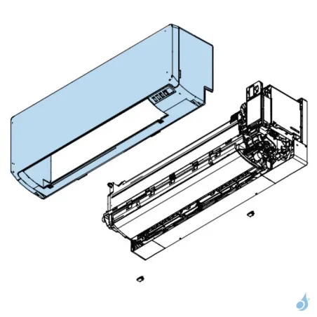 Corps Avant Complet pour climatiseur Atlantic Fujitsu ASYG7-12KPC Réf. 897710