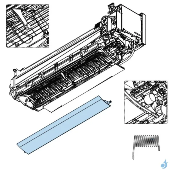 Volet pour climatiseur Atlantic Fujitsu ASYG7-12KPC Réf. 897715