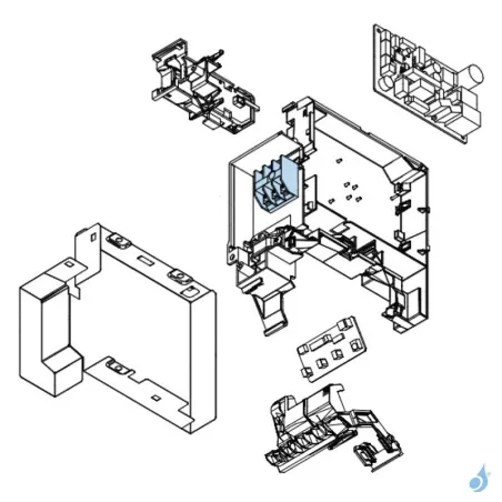 Bornier pour climatiseur Atlantic Fujitsu ASYG07-12KPC Réf. 897721