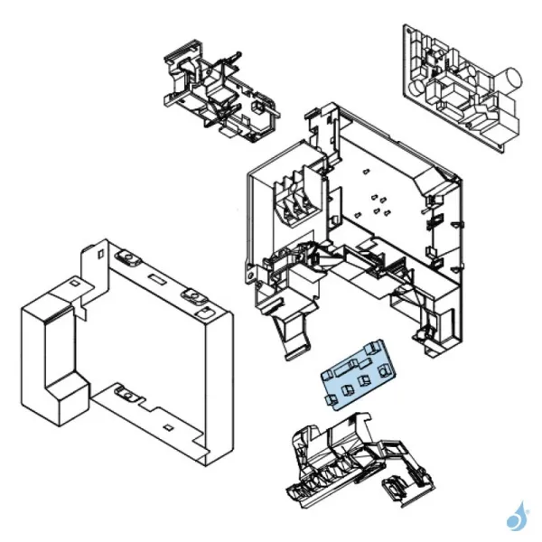 Platine IR pour climatiseur Atlantic Fujitsu ASYG07-12KPC Réf. 897723