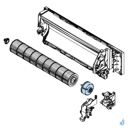 Moteur Ventilation pour climatiseur Atlantic Fujitsu ASYG07-12KPC Réf. 897726