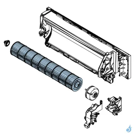 Turbine pour climatiseur Atlantic Fujitsu ASYG07-12KPC Réf. 897727