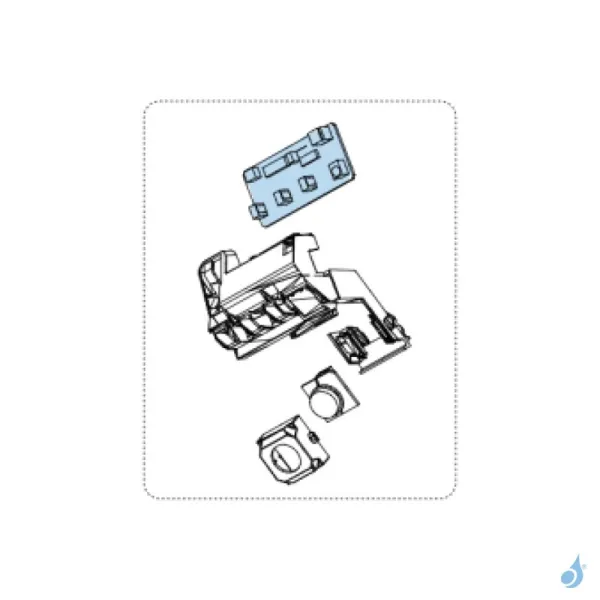 Platine IR pour climatiseur Atlantic Fujitsu ASYG07-14KGTB Réf. 897735