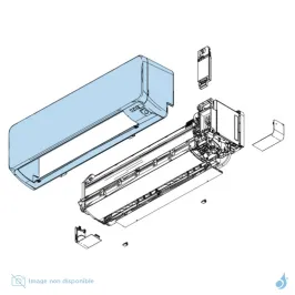 Corps Avant Complet pour climatiseur Atlantic Fujitsu ASYG07-14KGTB Réf. 897531