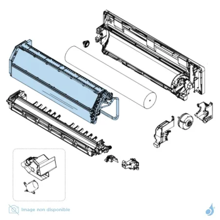 Évaporateur pour climatiseur Atlantic Fujitsu ASYG12-14KGTB Réf. 897833