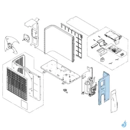 Façade Droite pour groupe extérieur Atlantic Fujitsu Réf. 897651 2