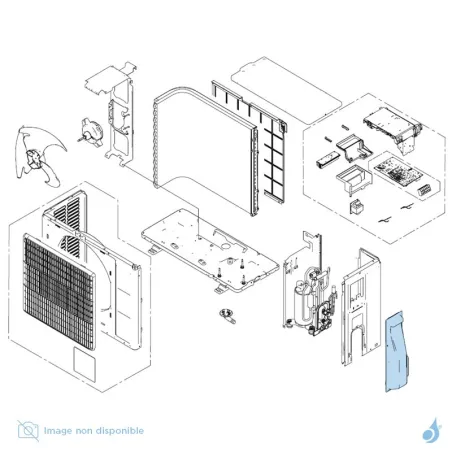 Cache Raccords pour groupe extérieur Atlantic Fujitsu Réf. 897559
