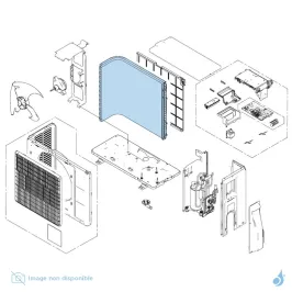 Condenseur pour groupe extérieur Atlantic Fujitsu AOYG07-09KMCC KPC Réf. 897656