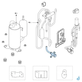 Vanne 3 Voies Gaz pour groupe extérieur Atlantic Fujitsu AOYG07-12KMCC Réf. 897894 2