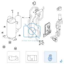 Isolateur H pour groupe extérieur Atlantic Fujitsu AOYG07-12KMCC Réf. 896488