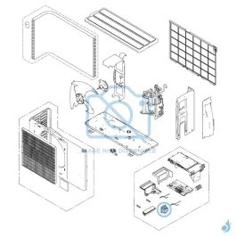 Bobine d'arrêt pour groupe extérieur Atlantic Fujitsu Réf. 897564 AOYG14KMCC KET