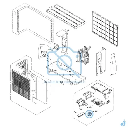 Bobine d'arrêt pour groupe extérieur Atlantic Fujitsu Réf. 897564 AOYG14KMCC KET