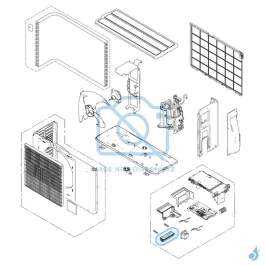 Radiateur pour groupe extérieur Atlantic Fujitsu AOYG14KMCC Réf. 892516