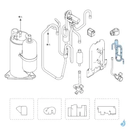 Détendeur pour groupe extérieur Atlantic Fujitsu Réf. 897581 AOYG14KMCC 2