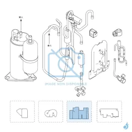 Isolateur F pour groupe extérieur Atlantic Fujitsu Réf. 896430 AOYG14KMCC