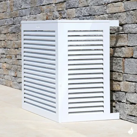 Cache climatisation en Alu RAL 9010 Blanc Livraison en 72H